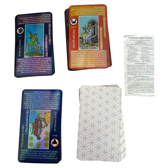 Starter Tarot Deck George Bennett Beginner Cards USGS Opened Never Used - Picture 2 of 8